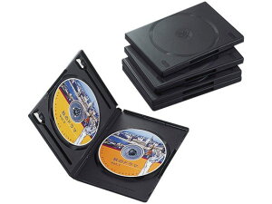 y񂹁zGR DVDg[P[X ʎ[ 5pbN CCD-DVD05BK DVDg[P[X fBAP[X L^fBA e[v