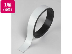 マグエックス マグネットラベル L ロールタイプ 幅27mm 5m 6個 マグネット見出し 吊下げ POP 掲示用品