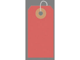 【お取り寄せ】タカ印 カラー荷札 豆(60×30mm) 赤 一穴 2000枚 25-111 荷札 デリバリーパック 梱包 宅配 梱包資材