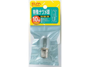 【お取り寄せ】朝日電器 特殊ナツメ球 10W E17クリア G-124H 20W形 白熱電球 ランプ