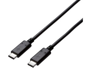 �y�����񂹁z�G���R�� USB2.0�F�؃P�[�u�� C-C 5A�o�� 1.5m U2C-CC5P15NBK USB�P�[�u�� C to �P�[�u�� �d���^�b�v �z���p�[�c �Ɠd