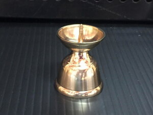 【お取り寄せ】静岡木工 神棚用 神具 ローソク立て 真鍮中