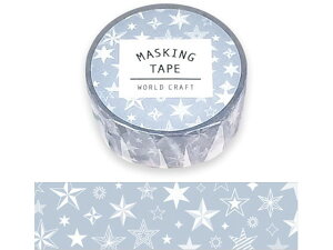 y񂹁z[hNtg }XLOe[v stars blu 15mm×7m 4