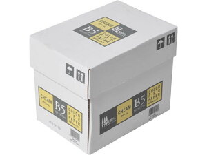 APPJ カラーコピー用紙 クリーム B5 500枚×5冊 CPY004 まとめ買い 業務用 箱売り 箱買い ケース買い B5 イエロー系 黄 カラーコピー用紙