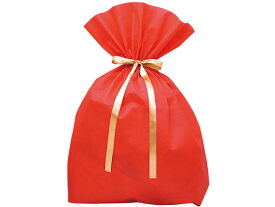 【お取り寄せ】タカ印 ソフトバッグ 赤 超BIG(750×1000×240mm) 5枚 手提げ袋 不織布 手提袋 ラッピング 包装用品