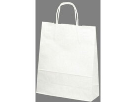 【お取り寄せ】タカ印 手提げバッグ 白無地 小 10枚 50-6100 紙手提袋 丸紐 ラッピング 包装用品