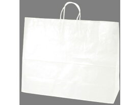 【お取り寄せ】タカ印 手提げバッグ 白無地 超特大横長 10枚 50-6700 紙手提袋 丸紐 ラッピング 包装用品