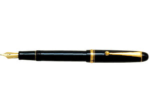 【お取り寄せ】パイロット 万年筆 カスタム74 ブラック・コース 特太字 FKKN-14SR-BC