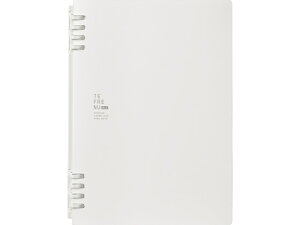 【お取り寄せ】キングジム リングノート テフレーヌビズ A5 白 9854TEB-W バインダーノート A5