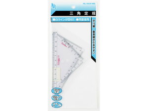 【お取り寄せ】西敬 パルカラーネオ定規 12cm三角定規 ヘッダー仕様 PT-N5