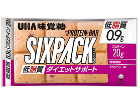 UHA味覚糖 SIXPACK プロテインバー クランベリー味(低脂質)