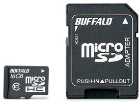【お取り寄せ】バッファロー Class10 microSDHCカード 16GB RMSD-16GC10AB microSD SDHCメモリーカード 記録メディア テープ
