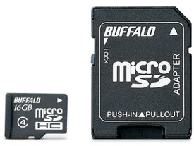 【お取り寄せ】バッファロー 防水仕様 microSDHCカード 16GB RMSD-BS16GAB microSD SDHCメモリーカード 記録メディア テープ