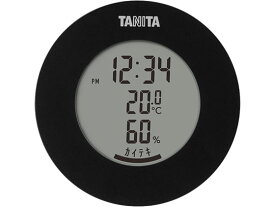 【お取り寄せ】タニタ デジタル温湿度計 ブラック TT-585-BK 温度計 湿度計 時計 家電