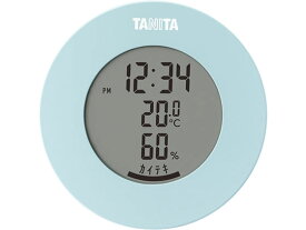 タニタ デジタル温湿度計 ライトブルー TT-585-BL 温度計 湿度計 時計 家電