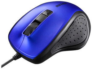 �y�����񂹁z�o�b�t�@���[ �L��BlueLED�}�E�X �É�5�{�^�� �u���[ BSMBU300BL �}�E�X �L�[�{�[�h ���͋@�� �p�\�R�� �Ɠd