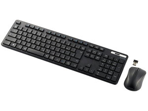 エレコム キーボード ワイヤレス マウス付 抗菌 フル TK-FDM110MKBK
