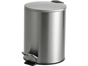 【お取り寄せ】テラモト ペダルボックス(静音タイプ) ステン 5L DS-238-705-0 ペダルオープンタイプ ゴミ箱 ゴミ袋 ゴミ箱 掃除 洗剤 清掃