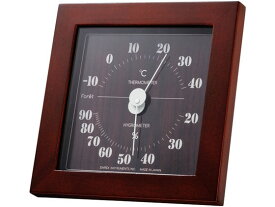 【お取り寄せ】エンペックス気象計 フォレ温・湿度計 ブラウン TM-4672 温度計 湿度計 時計 家電