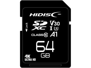 HIDISC SDXCJ[h 64GB Class3 HDSDX64GCL10V30 microSD SDHC[J[h L^fBA e[v