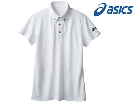 【お取り寄せ】アシックス ポロシャツ 兼用 半袖 ホワイト L CHM308-0150