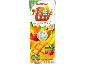 カゴメ 野菜生活100 マンゴーサラダ 200mL 野菜ジュース 果汁飲料 缶飲料 ボトル飲料