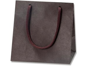 【お取り寄せ】ヘイコー 紙袋 カラーチャームバッグ MW ブラウン 10枚 005330005 紙手提袋 丸紐 ラッピング 包装用品