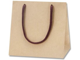 【お取り寄せ】ヘイコー 紙袋 カラーチャームバッグ MW クラフト 10枚 005330006 紙手提袋 丸紐 ラッピング 包装用品