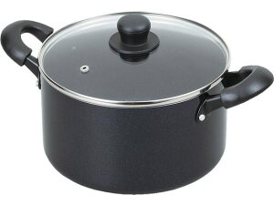 【お取り寄せ】パール金属 ミッドナイトマーブルIH対応ガラス蓋付 両手鍋 22cm 両手鍋 外輪鍋 円付鍋 片手鍋 フライパン 厨房 キッチン テーブル