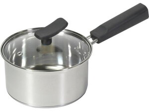 【お取り寄せ】パール金属 chiiino ステンレス3層底ガラス蓋付片手鍋 φ14cm 両手鍋 外輪鍋 円付鍋 片手鍋 フライパン 厨房 キッチン テーブル