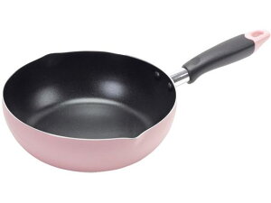 【お取り寄せ】パール金属 ふっ素加工IH対応目盛付料理フライパン22cmピンク フライパン 炒め鍋 厨房 キッチン テーブル