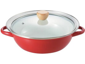 【お取り寄せ】パール金属 グラッセ ホーロー ガラス蓋 卓上鍋 27cm HB-6490 パン 鍋 ケトル 調理道具 キッチン雑貨