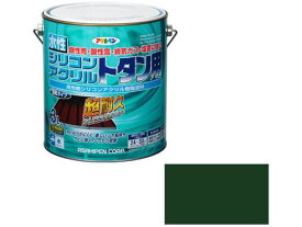 【お取り寄せ】アサヒペン 水性シリコンアクリルトタン用 3L 緑 塗料 塗装 養生 内装 土木 建築資材