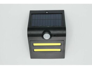 星光商事 LEDソーラーウォールライト(三角)黒 SK-SWLT200BK センサーライト 照明器具 ランプ