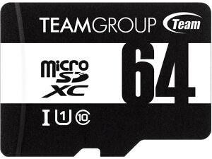 TEAM microSDXC UHS-I U1 64GB TUSDX64GCL10U03 microSD SDHC[J[h [J[h L^fBA Ɠd