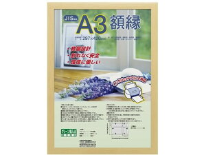 【お取り寄せ】ナカバヤシ 樹脂製軽量額縁 木地 A3 フ-KWP-60