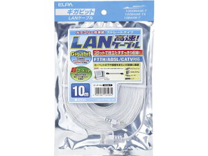 y񂹁zd CAT6tbg 10m LAN-FT1100(W) LANP[uJeS[6 LANP[u P[u d^bv zp[c Ɠd