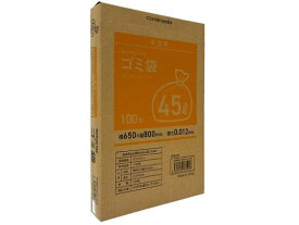 BOX型ゴミ袋薄手タイプ 半透明 45L 100枚 Forestway 業務用 まとめ買い 大容量 箱売り 箱買い 45リットル 0.012 業務用ゴミ袋 大量 半透明タイプ ゴミ袋 ゴミ箱 清掃