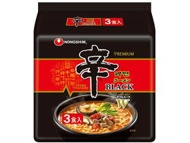 農心ジャパン 辛ラーメンブラック130g×3食 ラーメン インスタント食品 レトルト食品