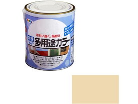 【お取り寄せ】アサヒペン 水性多用途カラー 1.6L ベージュ 塗料 塗装 養生 内装 土木 建築資材