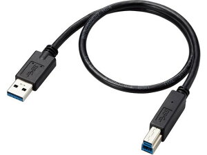 �y�����񂹁z�G���R�� USB3.0�P�[�u�� 0.5m A-B �u���b�N USB3-AB05BK�^ID USB�P�[�u�� A to B �P�[�u�� �d���^�b�v �z���p�[�c �Ɠd