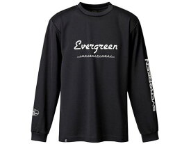 【お取り寄せ】エバーグリーン ドライロングTシャツ Fタイプ M ＃ブラック シャツ アイウェア 釣り具 アウトドア