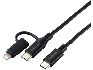 y񂹁zGR 2in1P[u USB-C+CgjO 1.5m  MPA-CCLAD15BK