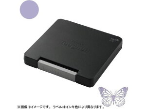 【お取り寄せ】シヤチハタ スタンプ台 タフダ いろもよう 藤色 HTD-B-PV
