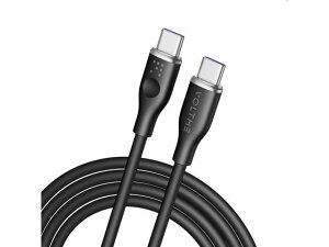 VOLTME �[�d�P�[�u�� ���X�V���[�Y E�}�[�J�[ �u���b�N C2146 USB�P�[�u�� C to �P�[�u�� �d���^�b�v �z���p�[�c �Ɠd