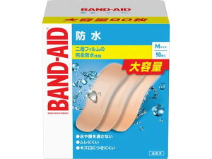 バンドエイド 救急絆創膏 防水 Mサイズ 90枚 救急絆創膏 介護 衛生