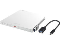 バッファロー USB3.2(Gen1)対応 ポータブルBDドライブ ホワイト ディスクドライブ 外付けドライブ USBメ…
