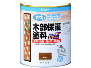 【お取り寄せ】カンペハピオ 水性木部保護塗料 チーク 1.6L