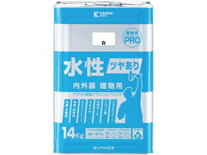 【お取り寄せ】カンペハピオ 水性ツヤあり建物用PRO 白 14K