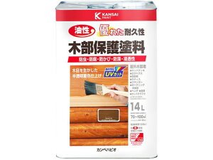 【お取り寄せ】カンペハピオ 油性木部保護塗料 ウォルナット 14L